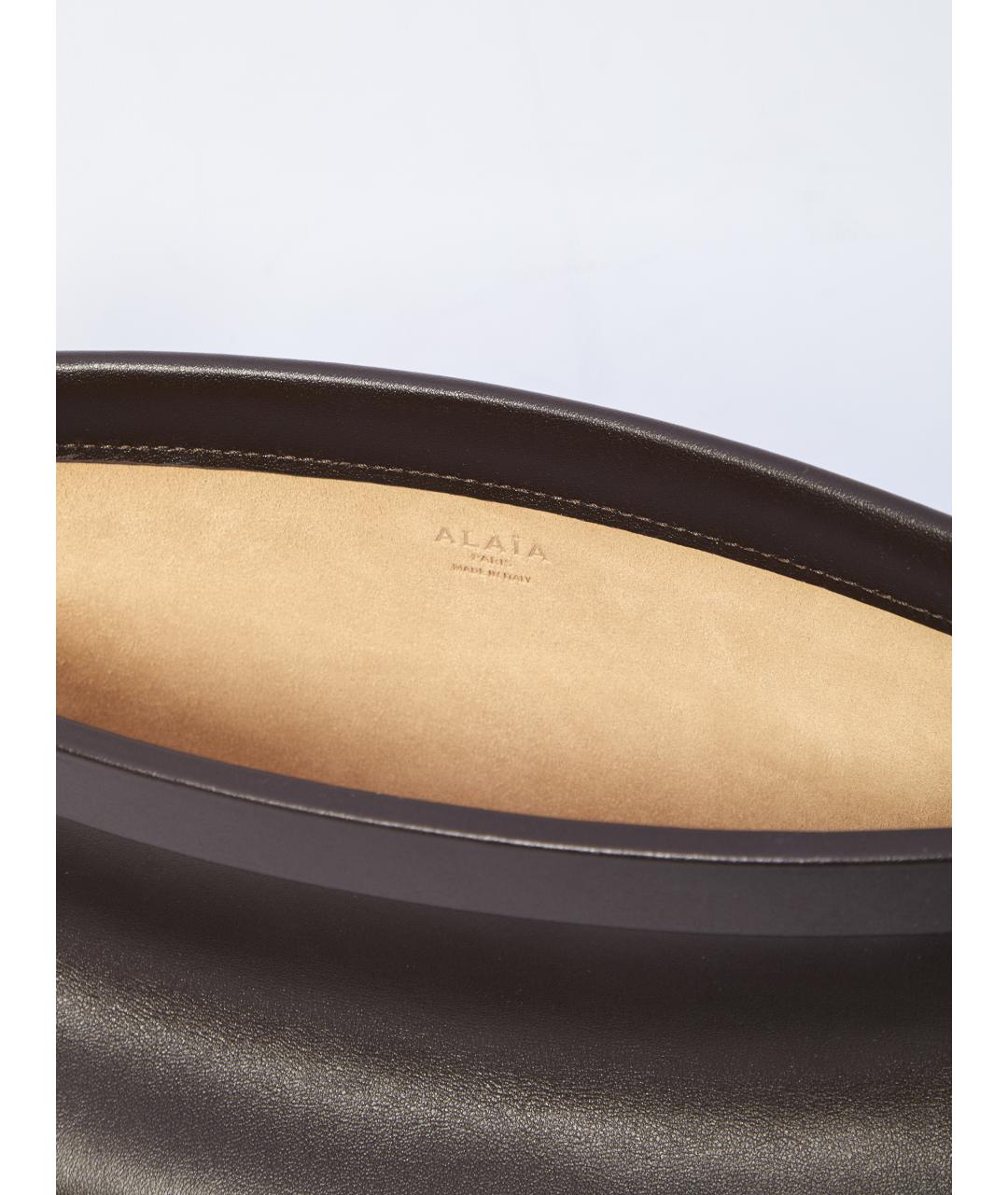 ALAIA Коричневая кожаная сумка через плечо, фото 4