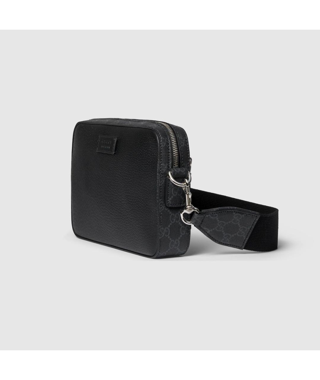 GUCCI Черная кожаная сумка на плечо, фото 2