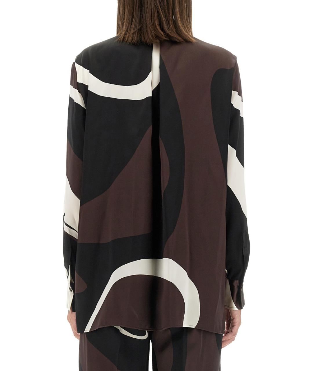 KITON Коричневая шелковая рубашка, фото 4