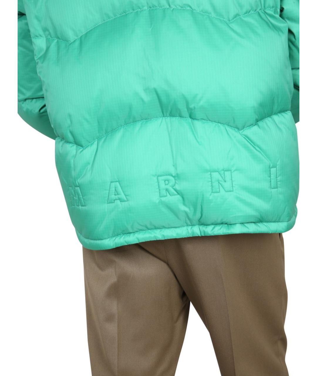 MARNI Зеленая полиамидовая куртка, фото 5
