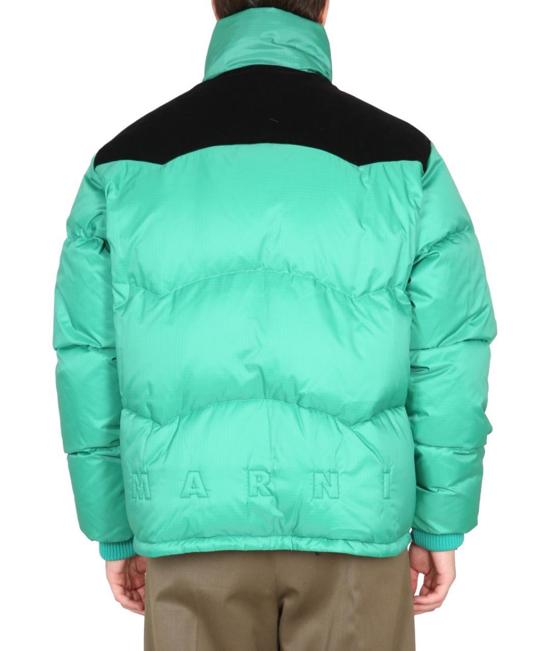 MARNI Зеленая полиамидовая куртка, фото 4