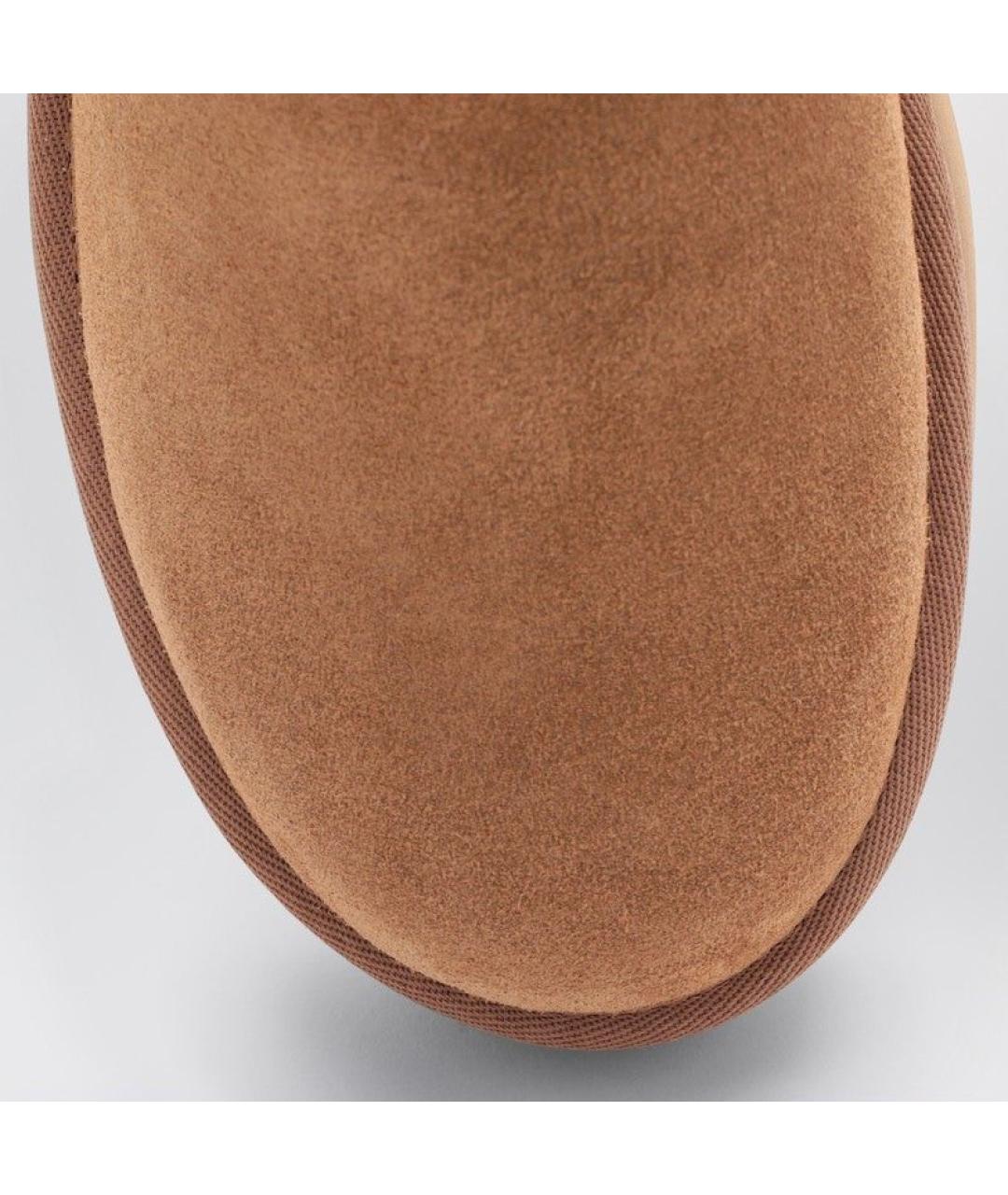 UGG AUSTRALIA Коричневые нубуковые ботинки, фото 3