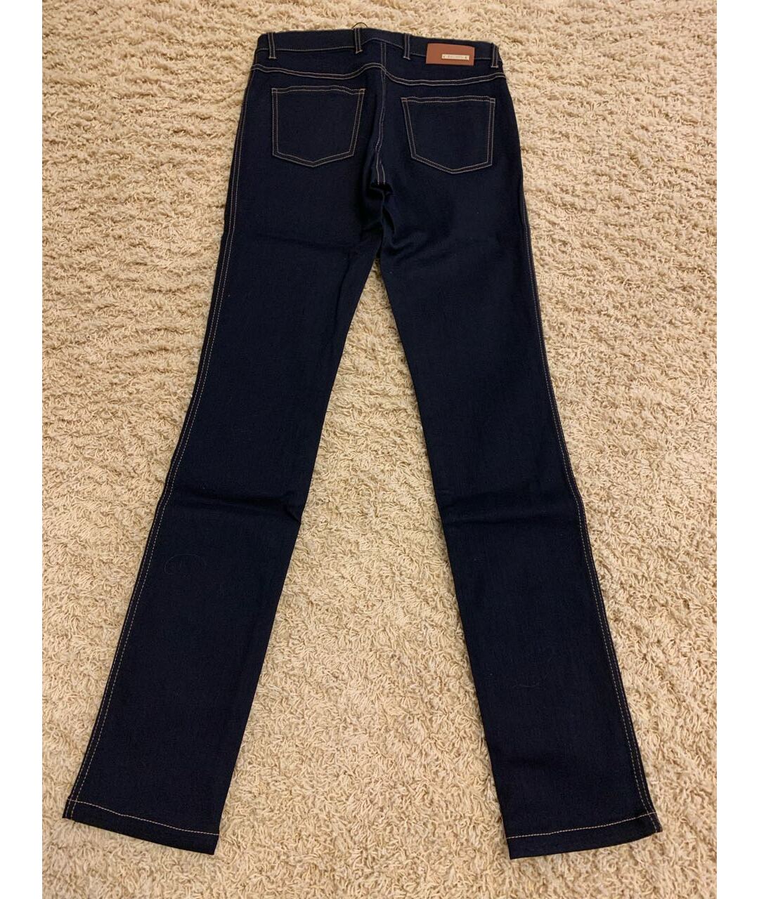 ESCADA Синие хлопко-эластановые прямые джинсы, фото 2