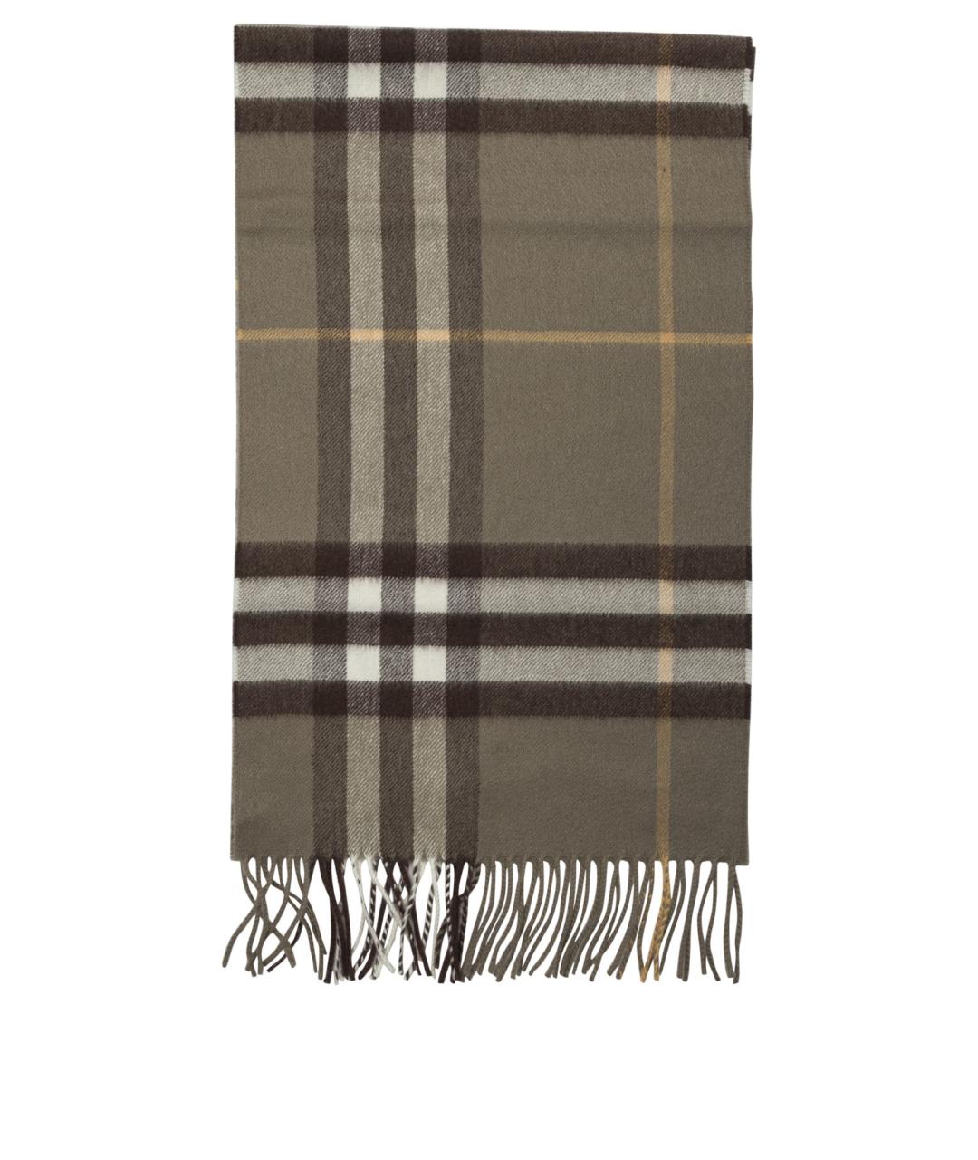 BURBERRY Коричневый кашемировый шарф, фото 1