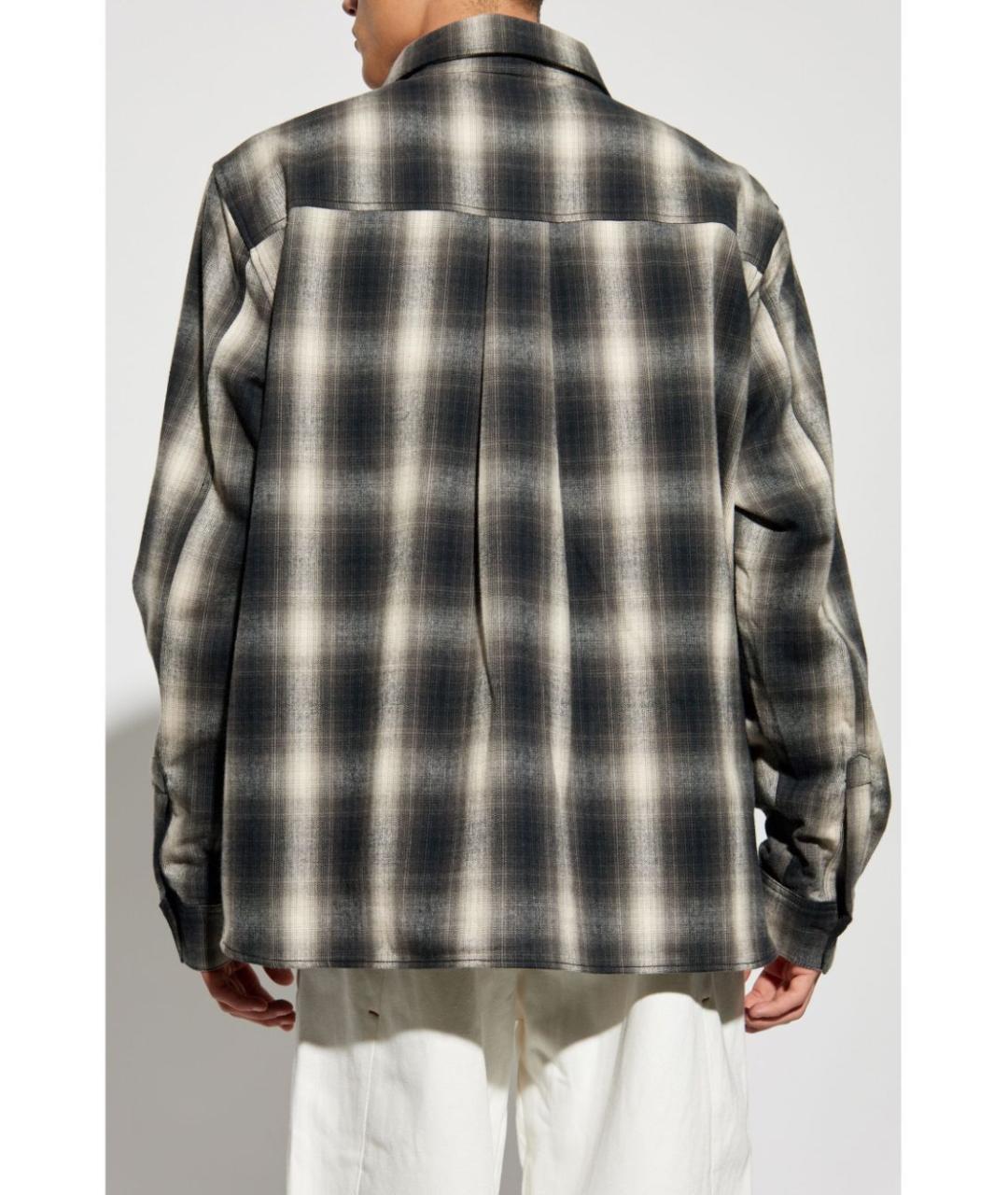 RHUDE Черная хлопковая кэжуал рубашка, фото 4