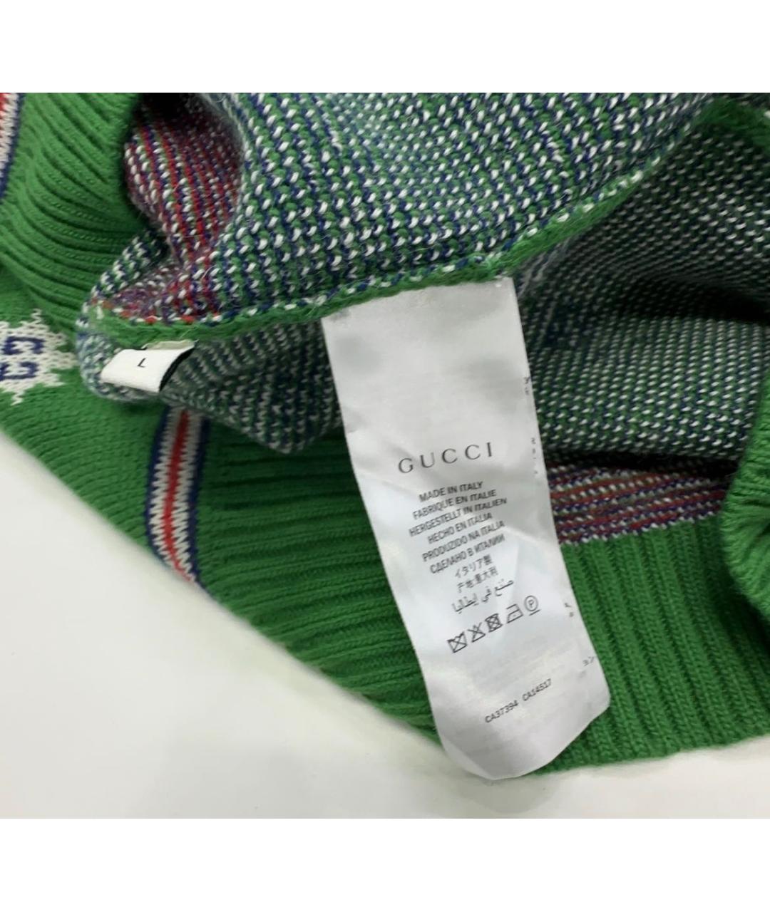 GUCCI Зеленый джемпер / свитер, фото 3