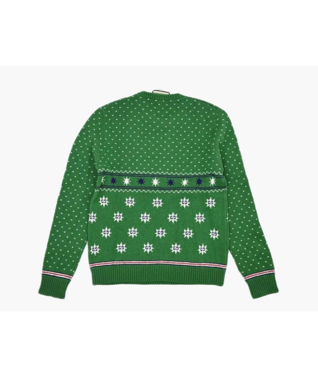 GUCCI Зеленый джемпер / свитер, фото 2