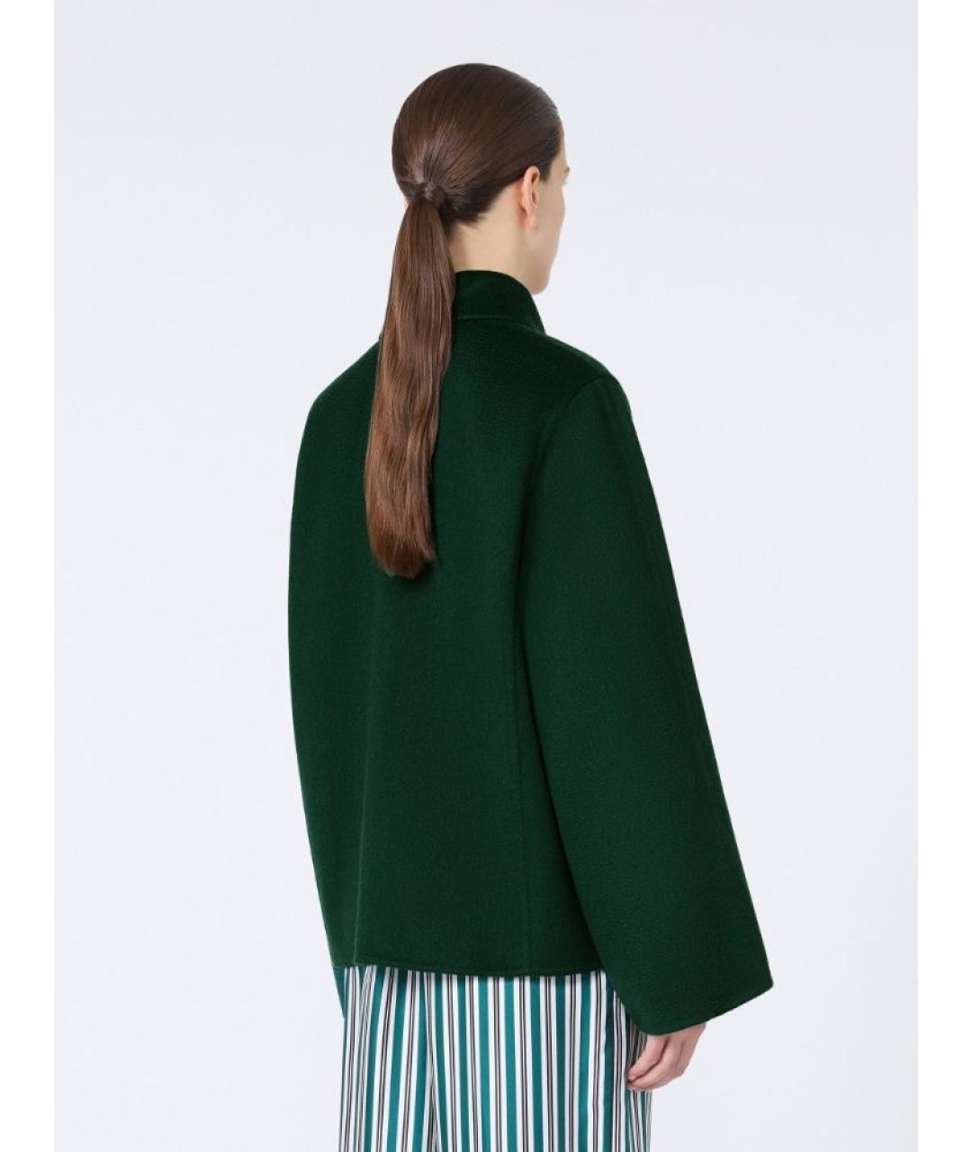 MAX MARA Зеленые кашемировое пальто, фото 3