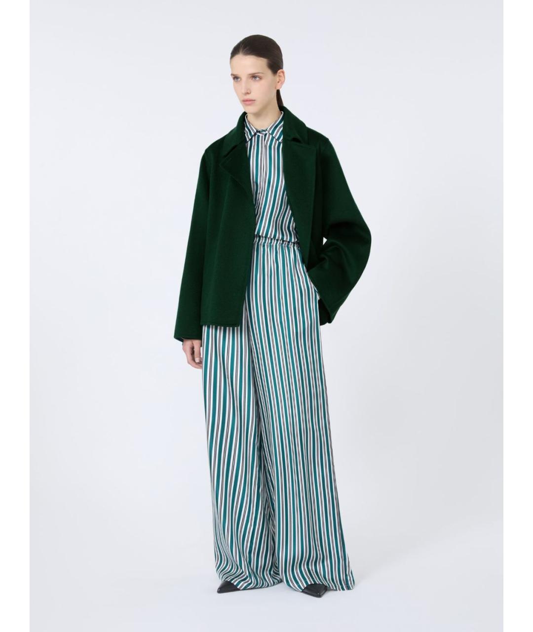 MAX MARA Зеленые кашемировое пальто, фото 5