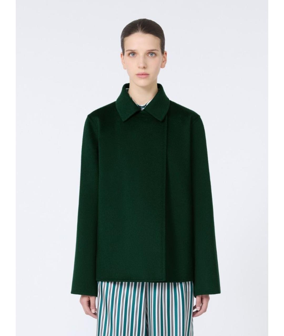 MAX MARA Зеленые кашемировое пальто, фото 2