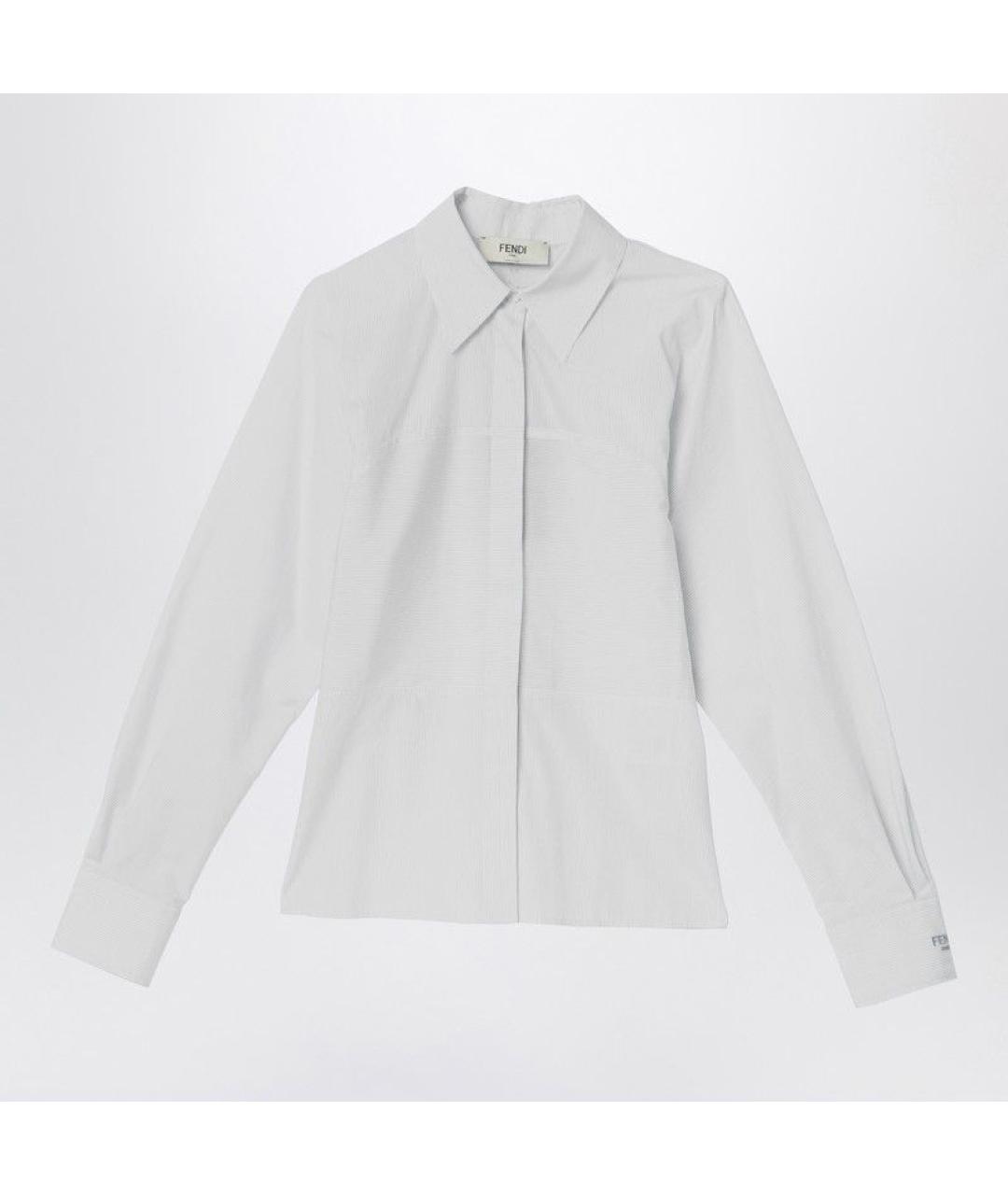 FENDI Белая хлопковая рубашка, фото 4