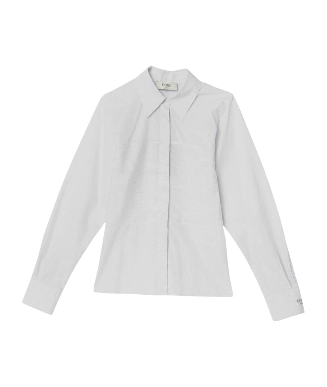FENDI Белая хлопковая рубашка, фото 1