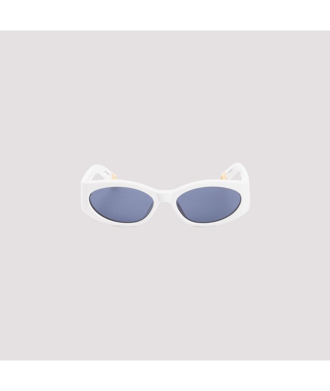 JACQUEMUS Белые пластиковые солнцезащитные очки, фото 5