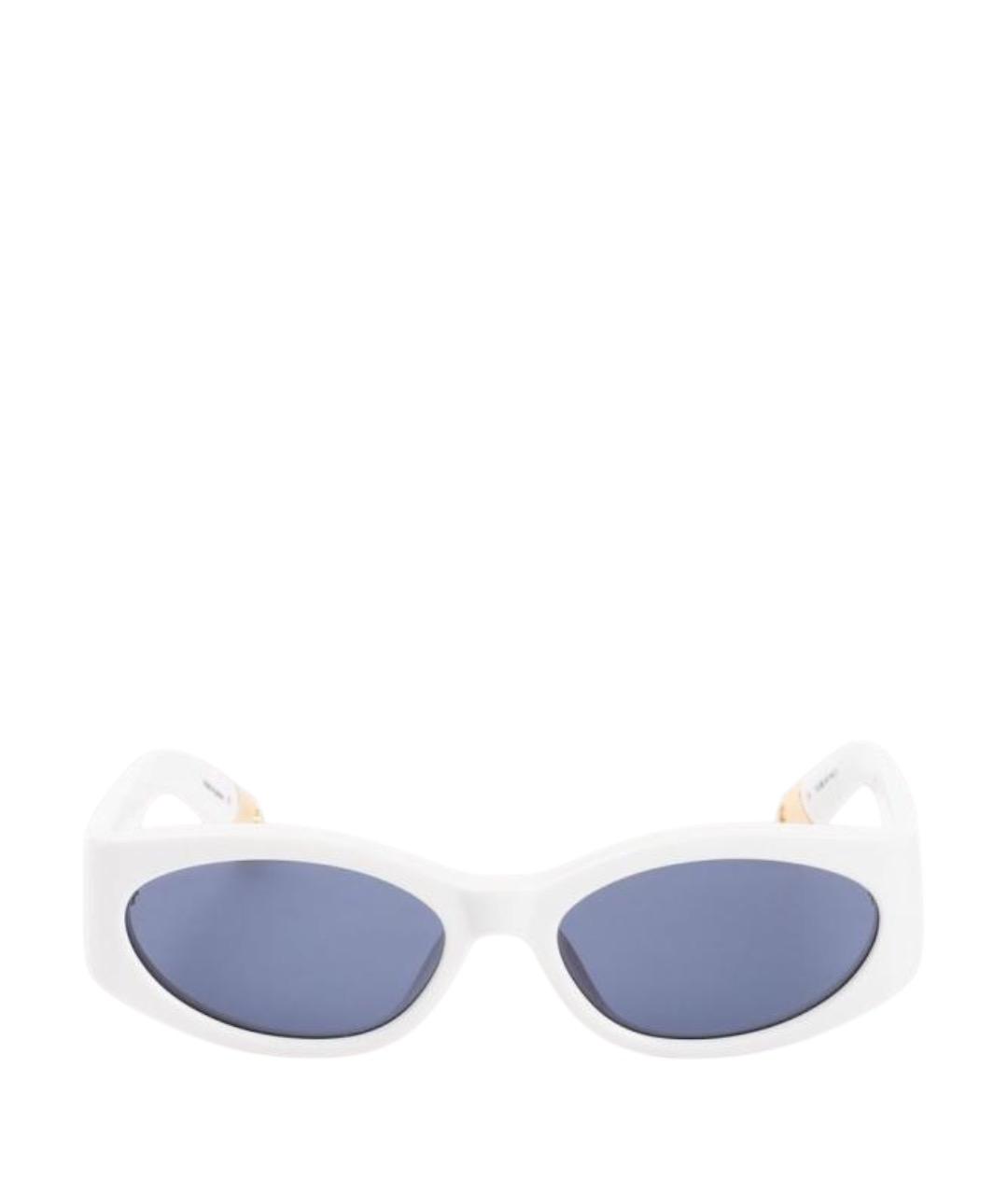 JACQUEMUS Белые пластиковые солнцезащитные очки, фото 1