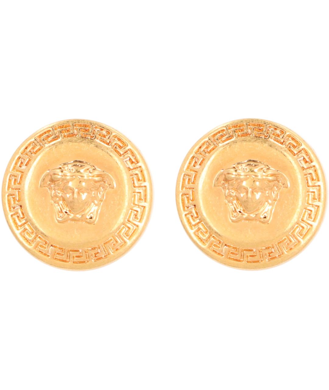 VERSACE Золотые металлические серьги, фото 1