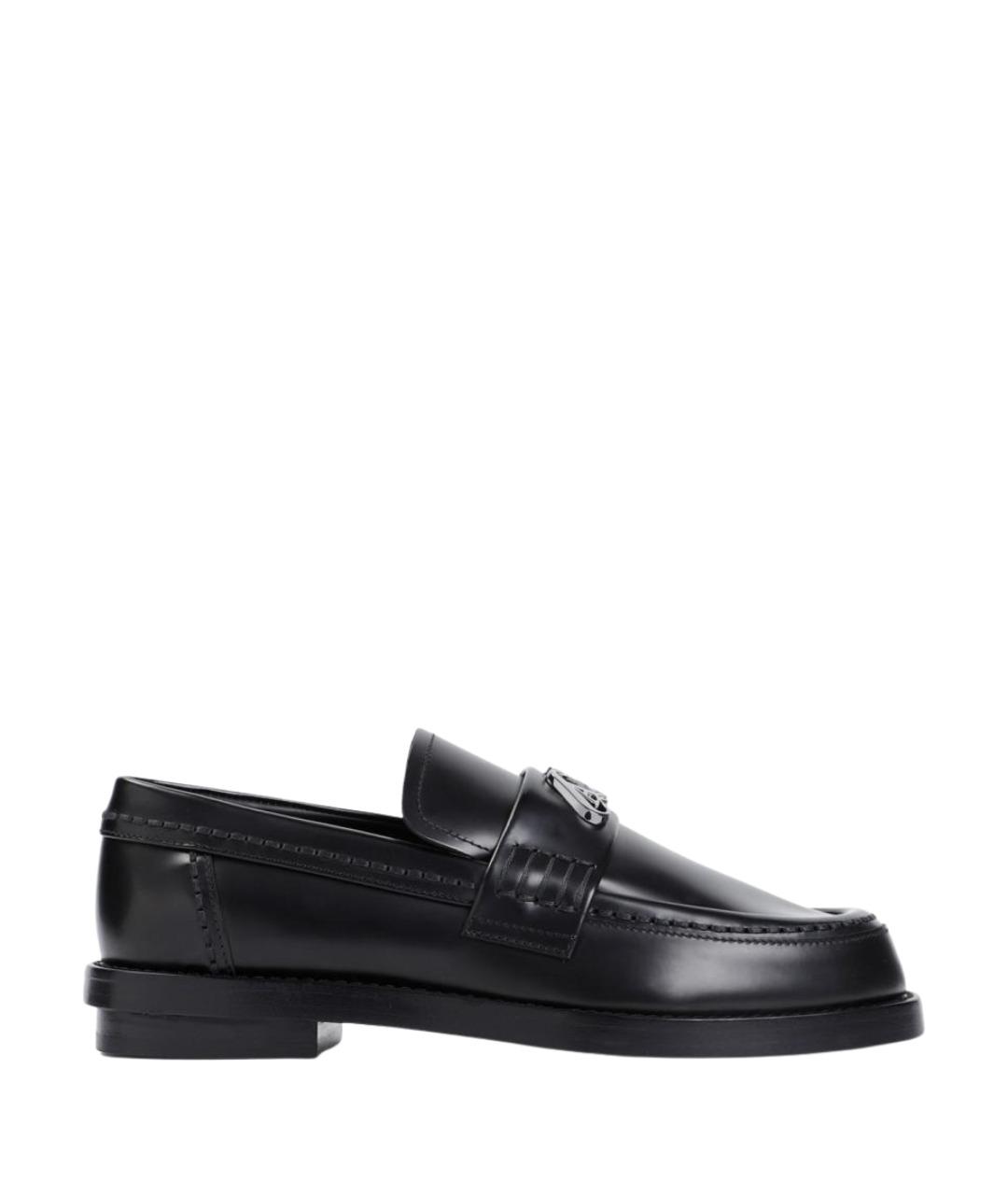 ALEXANDER MCQUEEN Черные кожаные лоферы, фото 1