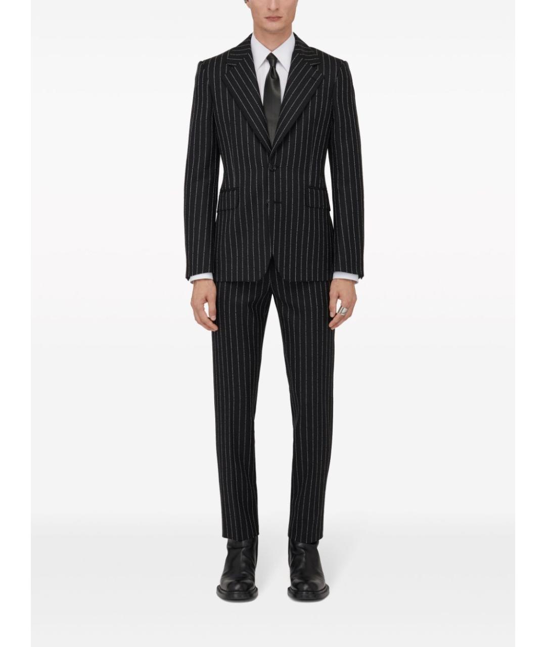 ALEXANDER MCQUEEN Черный шерстяной пиджак, фото 4