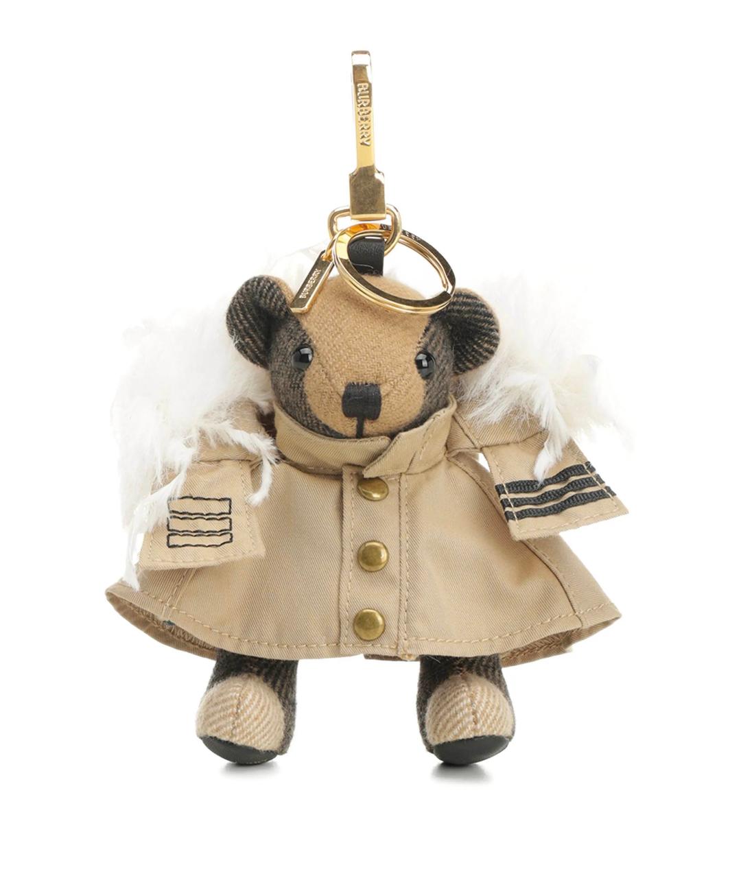 BURBERRY Бежевый брелок, фото 1