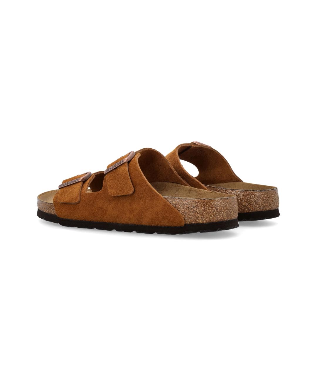 BIRKENSTOCK Коричневые кожаные сандалии, фото 4
