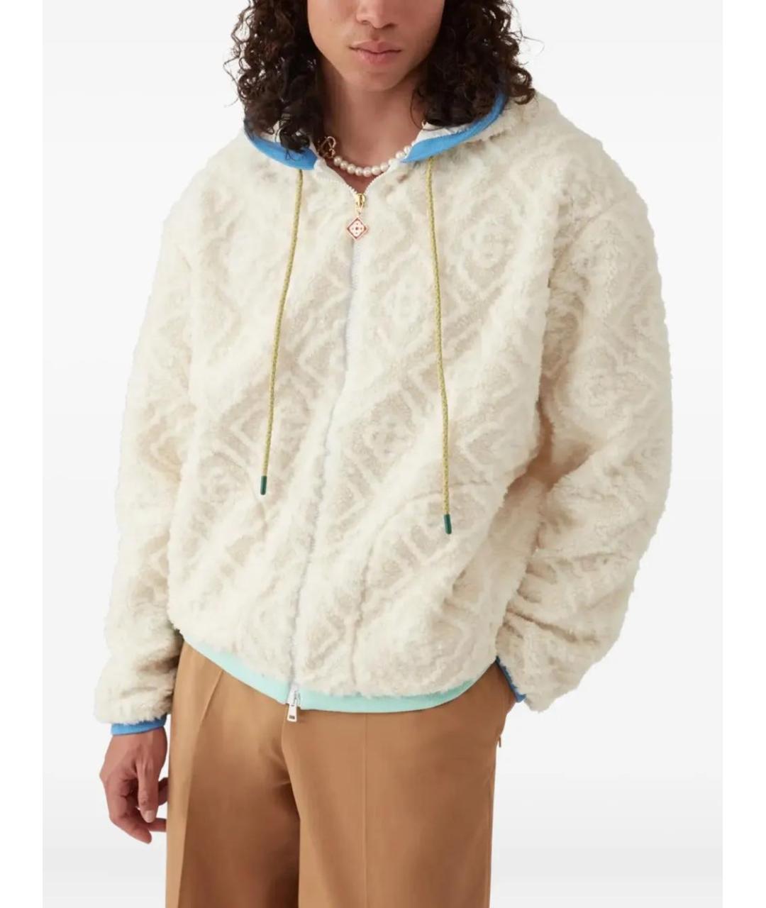 CASABLANCA Белая полиэстеровая куртка, фото 4