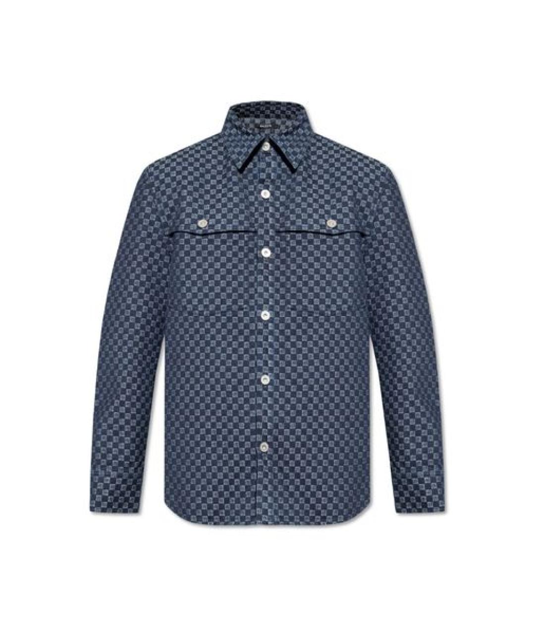 BALMAIN Синяя хлопковая куртка, фото 1