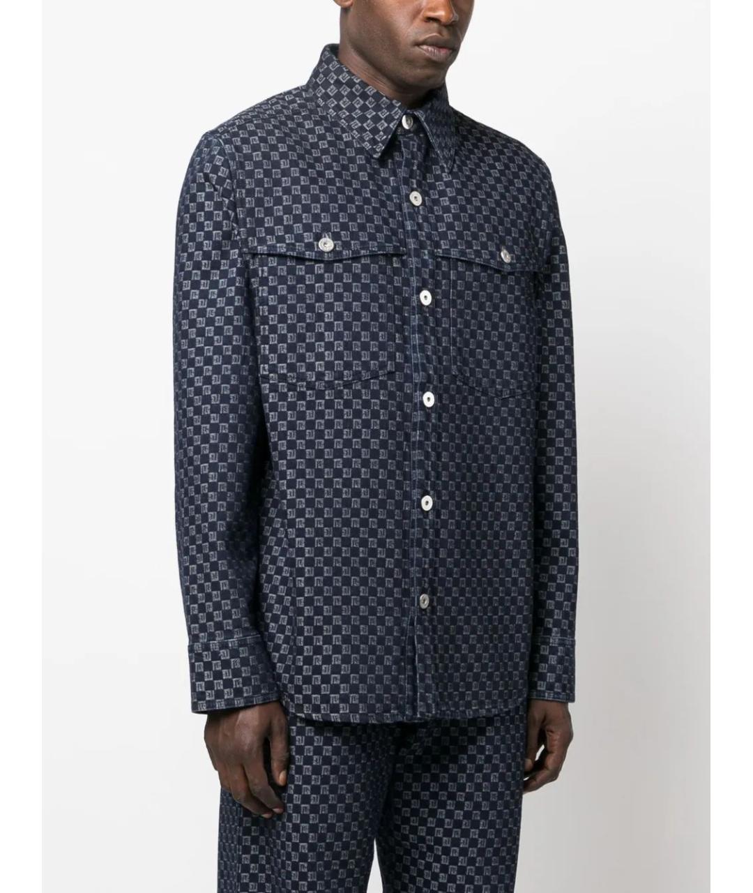 BALMAIN Синяя хлопковая куртка, фото 2