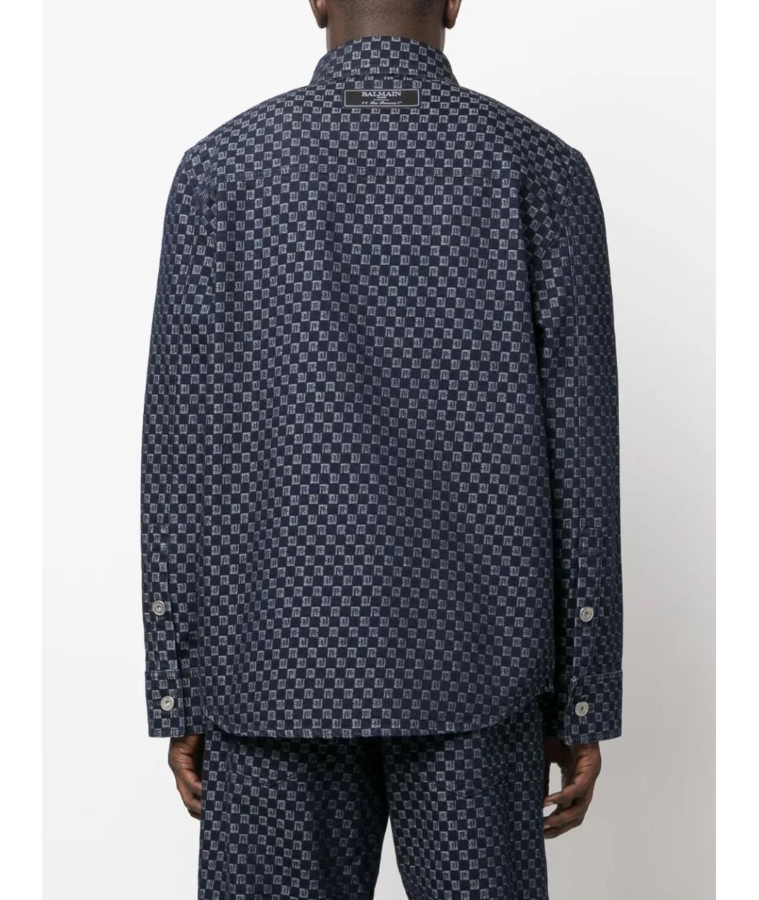 BALMAIN Синяя хлопковая куртка, фото 3