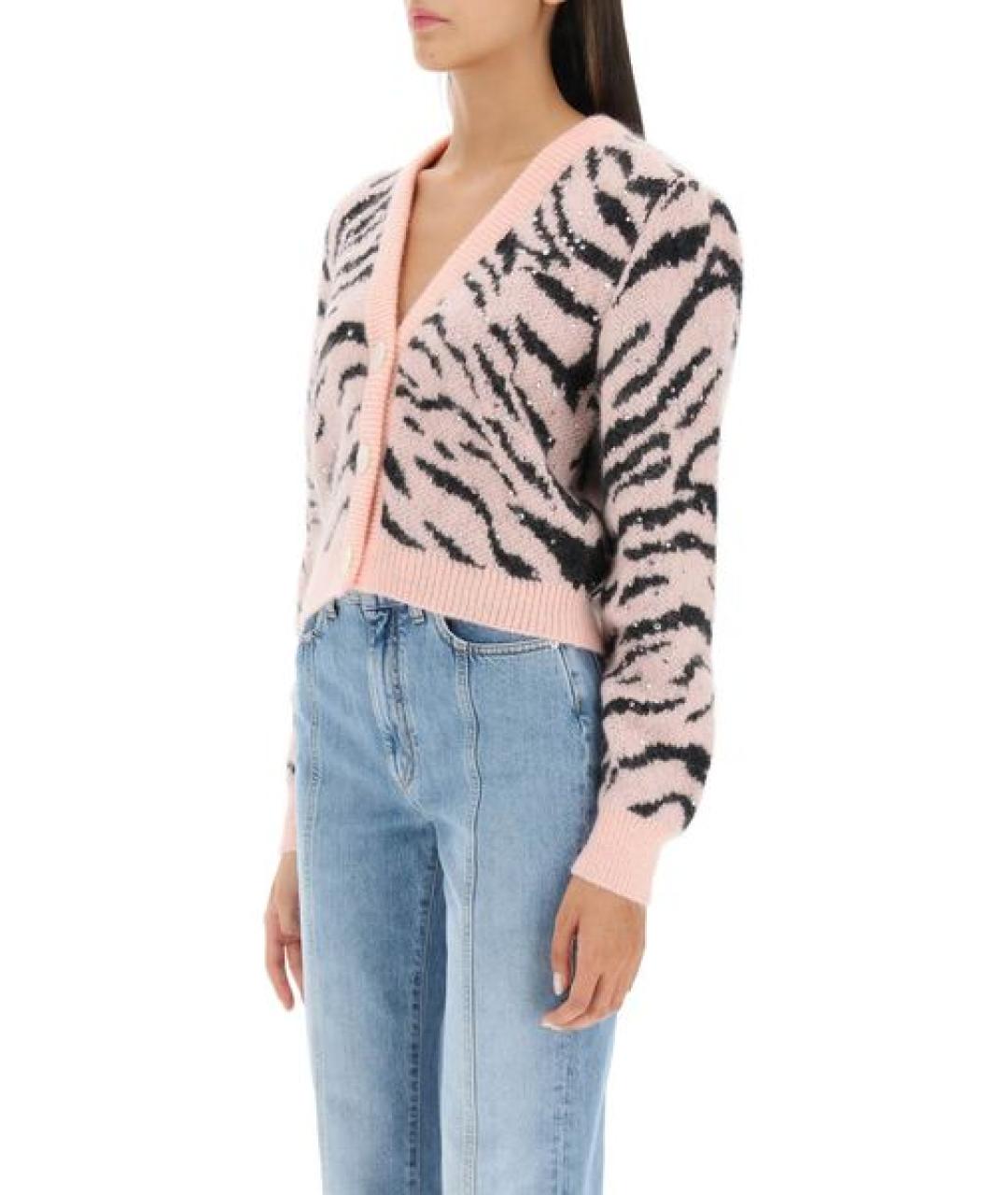 ALESSANDRA RICH Розовый кардиган, фото 4