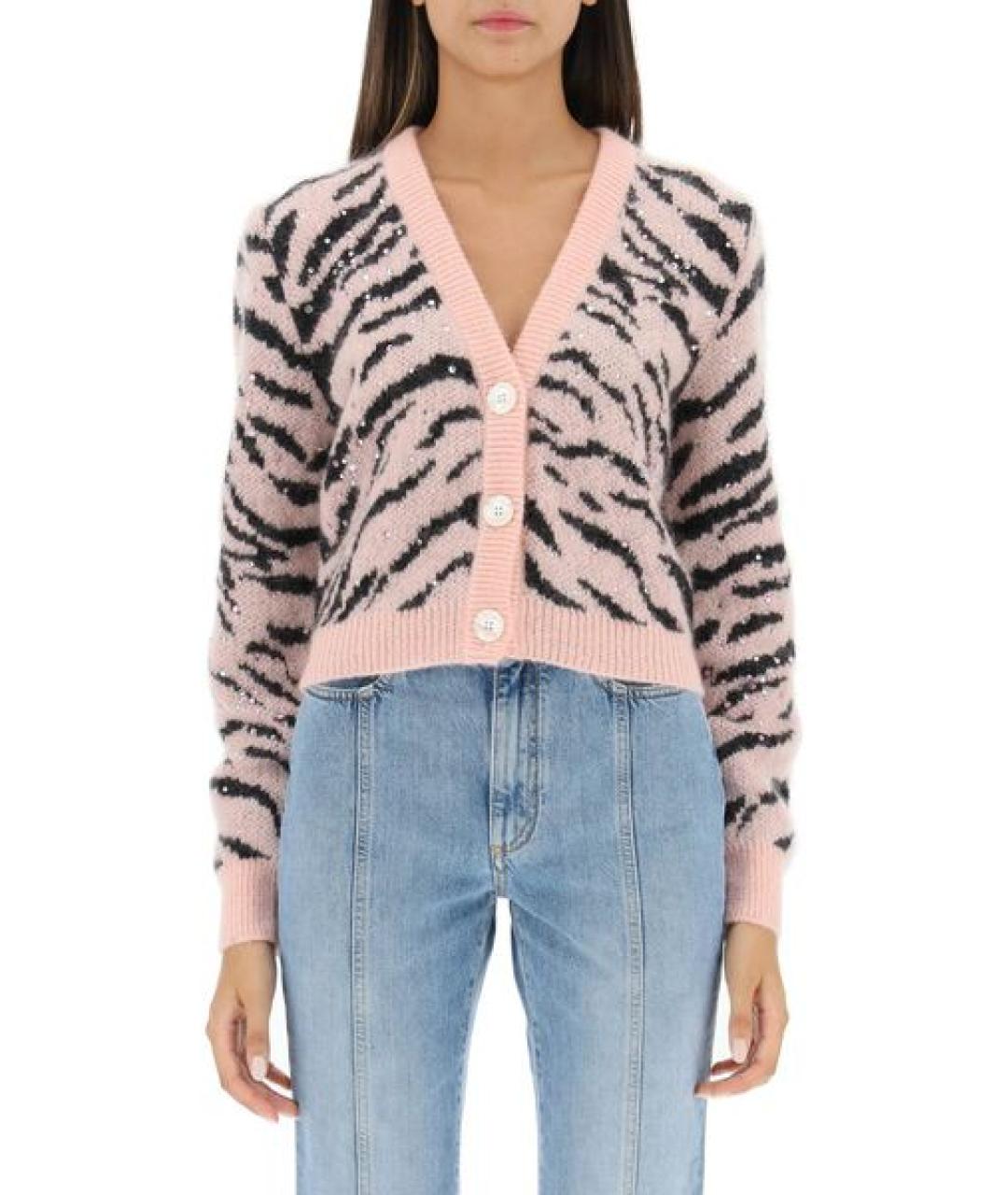 ALESSANDRA RICH Розовый кардиган, фото 2