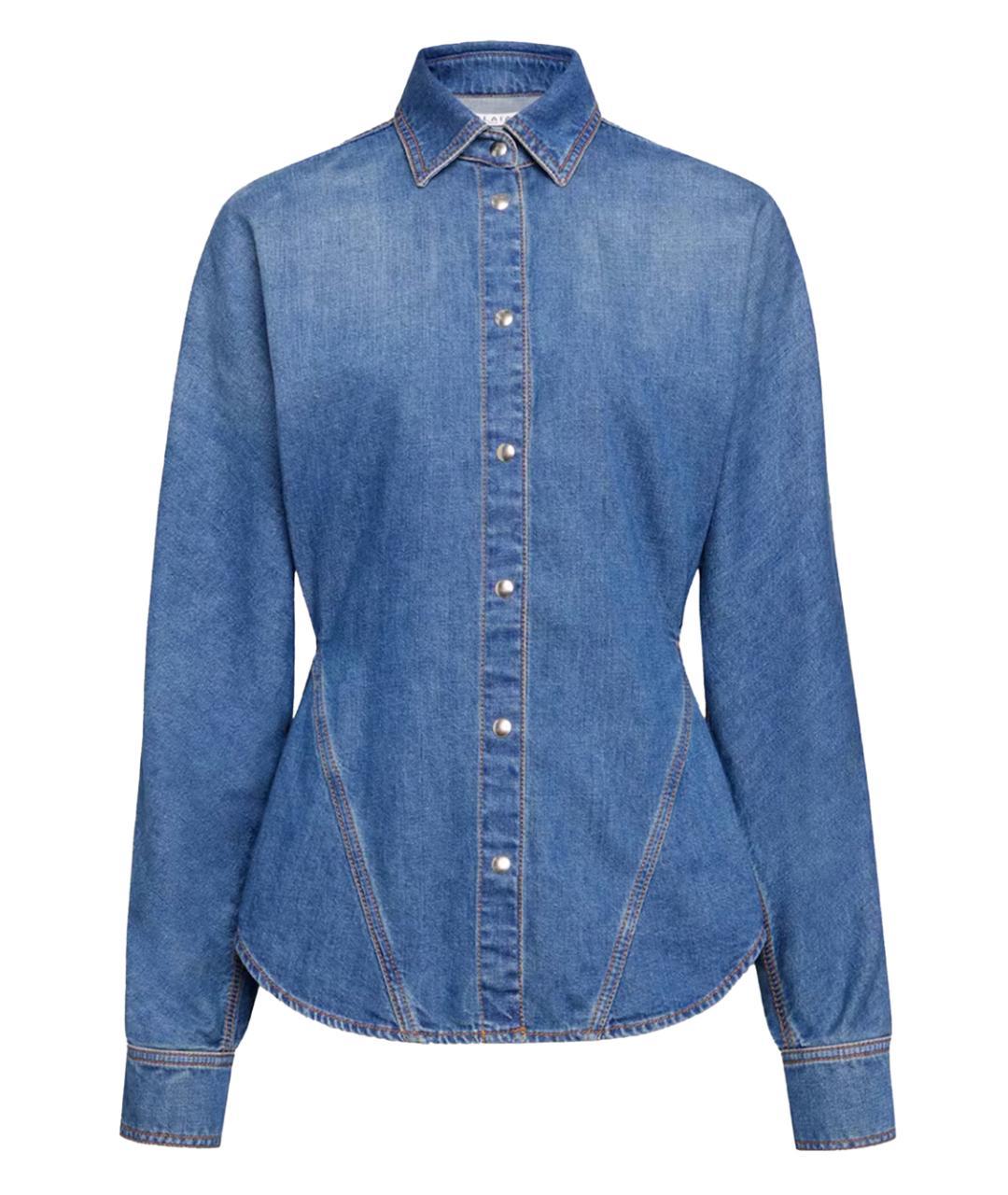 ALAIA Синяя хлопковая рубашка, фото 1