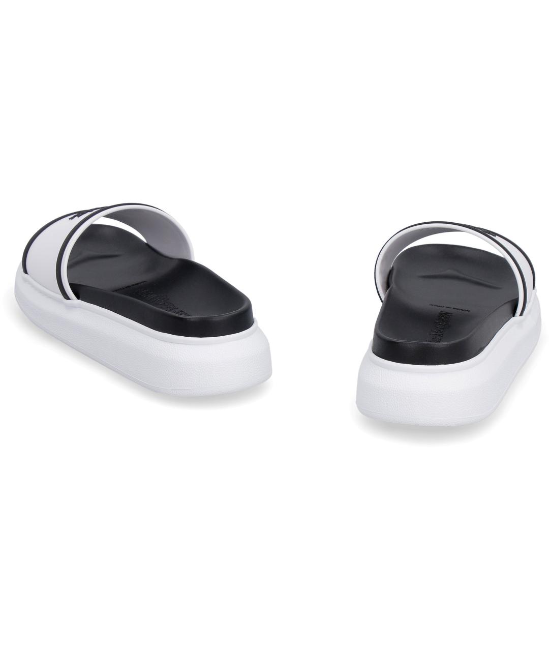 ALEXANDER MCQUEEN Белые шлепанцы, фото 3