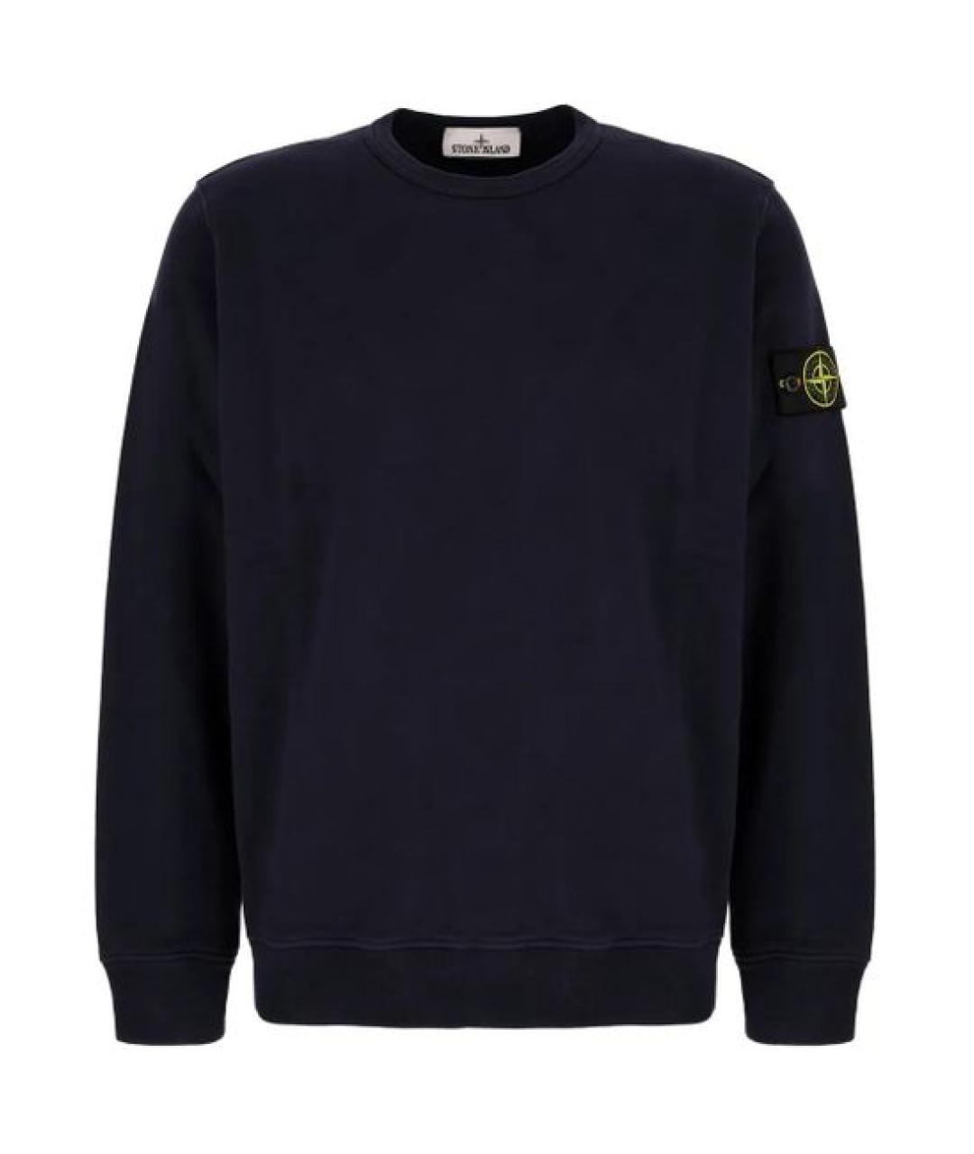 STONE ISLAND Синий хлопковый джемпер / свитер, фото 1