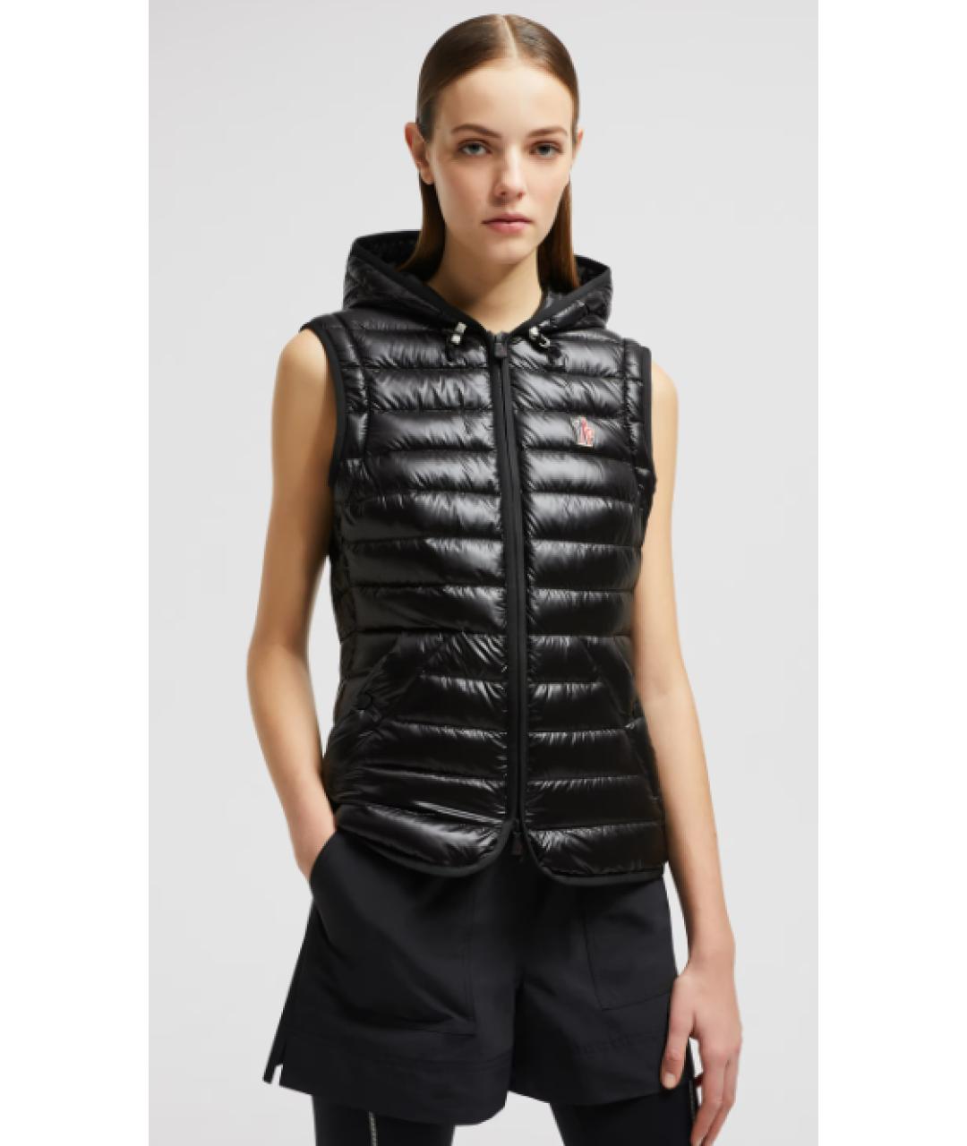 MONCLER Черная полиамидовая куртка, фото 3
