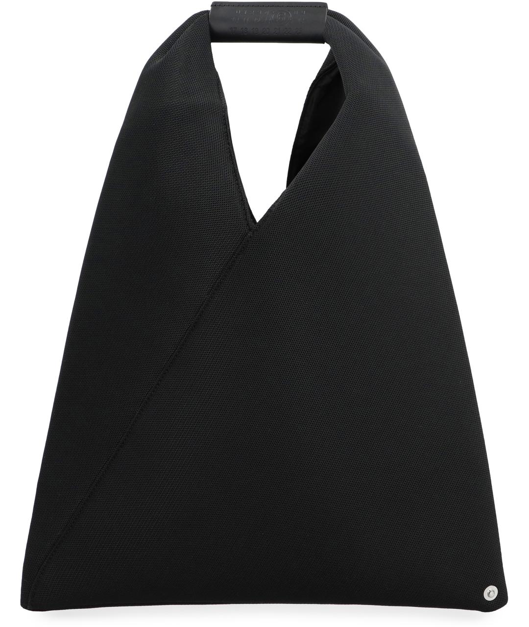 MM6 MAISON MARGIELA Черная синтетическая сумка с короткими ручками, фото 2