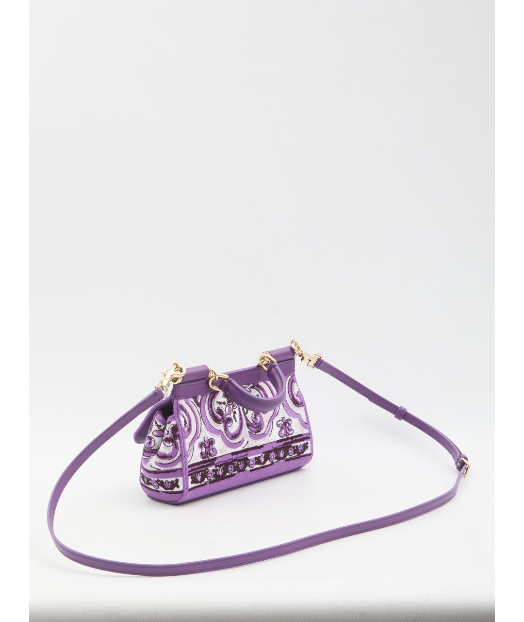 DOLCE&GABBANA Фуксия жаккардовая сумка через плечо, фото 2