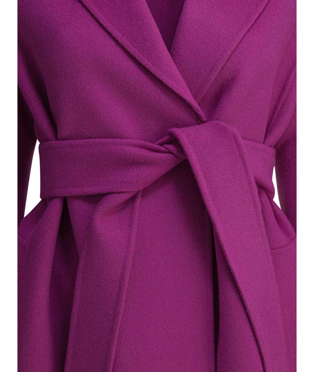 'S MAX MARA Фуксия шерстяное пальто, фото 3