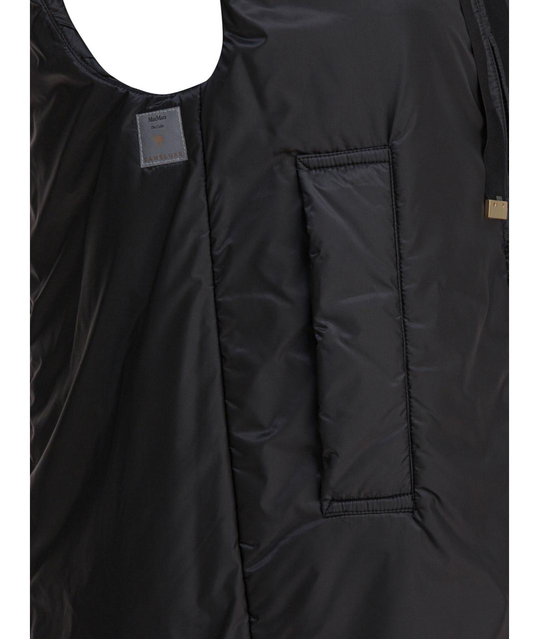 MAX MARA Черный полиэстеровый жилет, фото 4