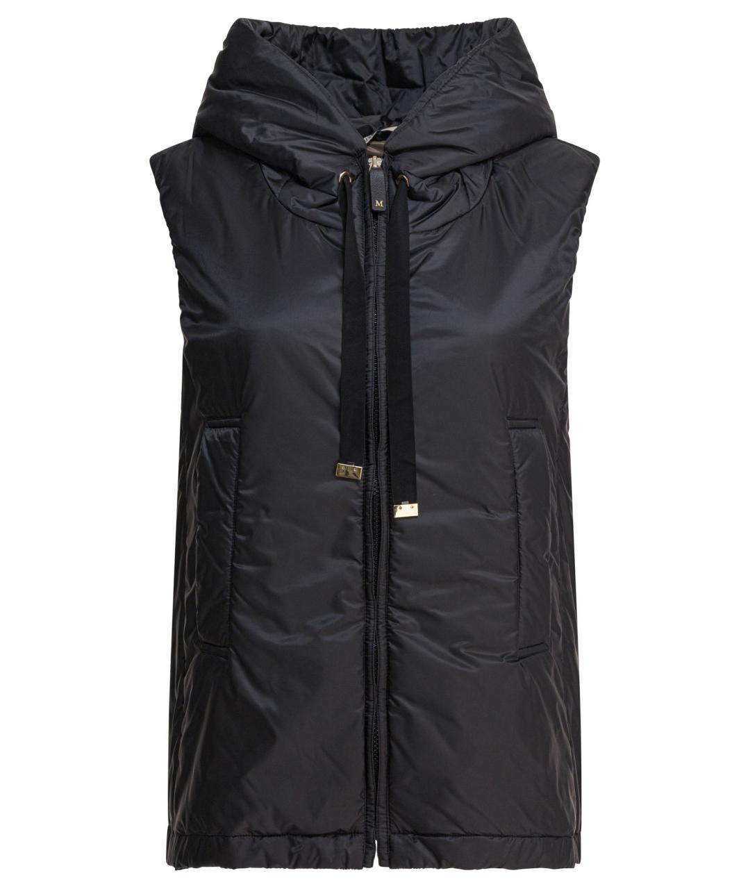 MAX MARA Черный полиэстеровый жилет, фото 1