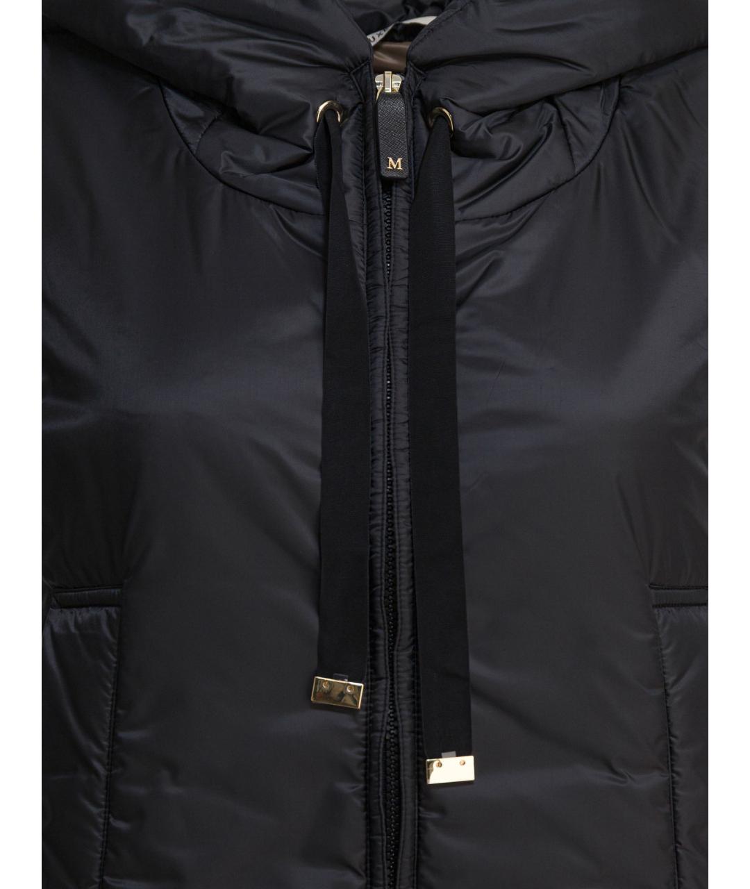 MAX MARA Черный полиэстеровый жилет, фото 3