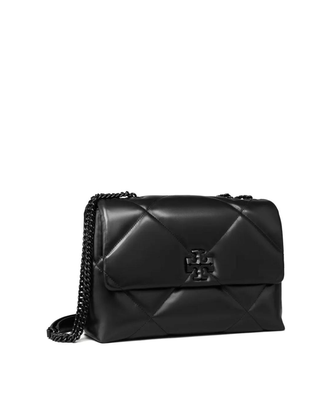 TORY BURCH Черная кожаная сумка через плечо, фото 3