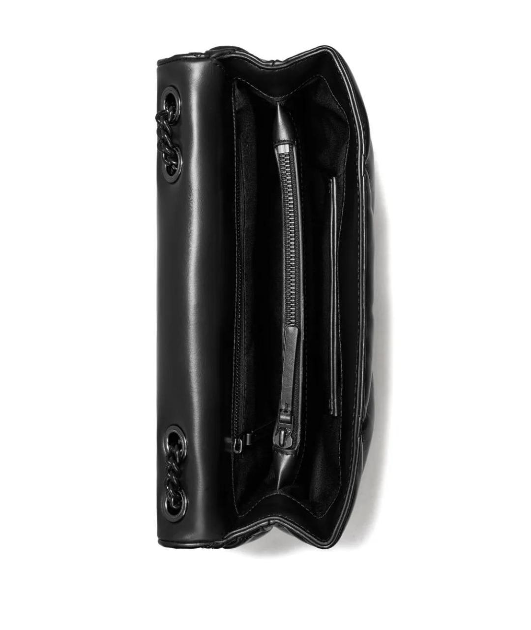 TORY BURCH Черная кожаная сумка через плечо, фото 4