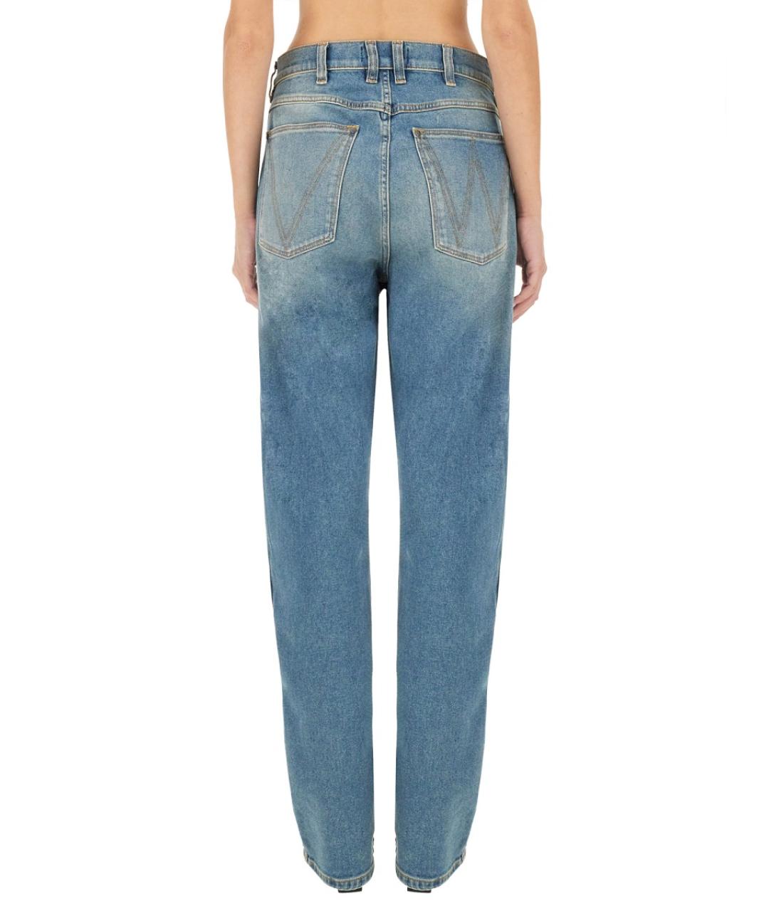 VIVIENNE WESTWOOD Синие хлопковые прямые джинсы, фото 4