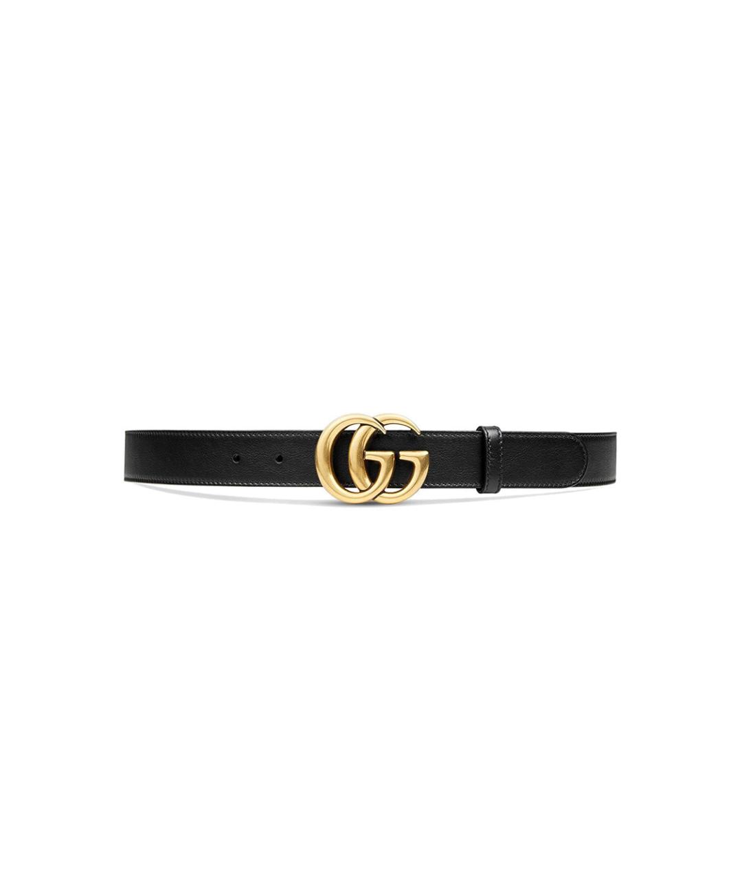 GUCCI Черный кожаный ремень, фото 2