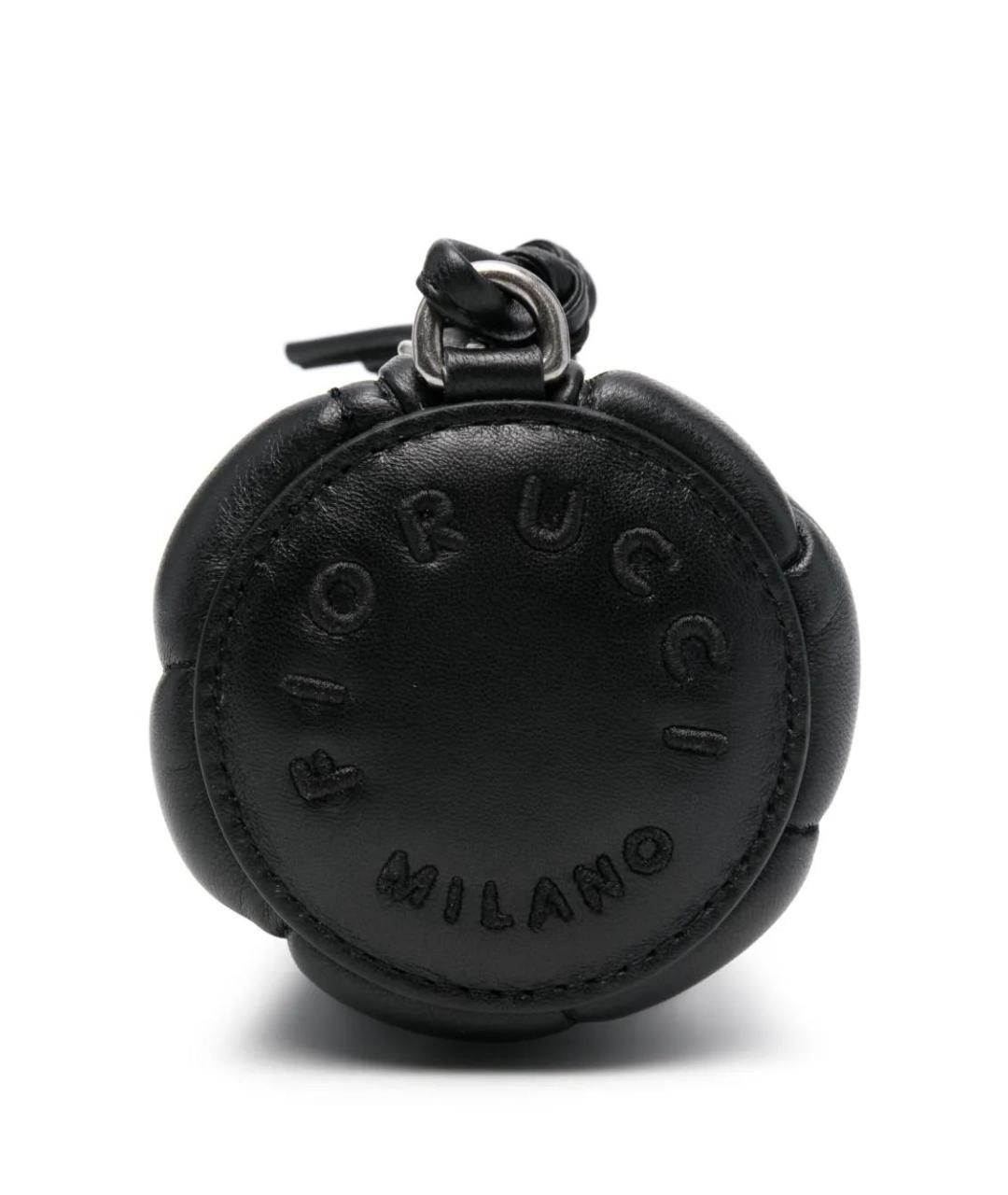 FIORUCCI Черная кожаная сумка через плечо, фото 4