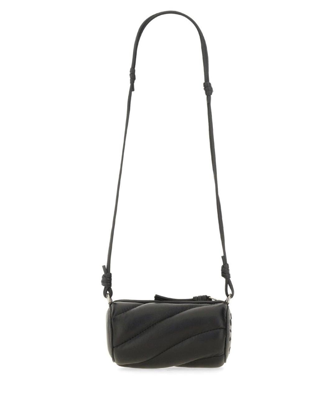 FIORUCCI Черная кожаная сумка через плечо, фото 2