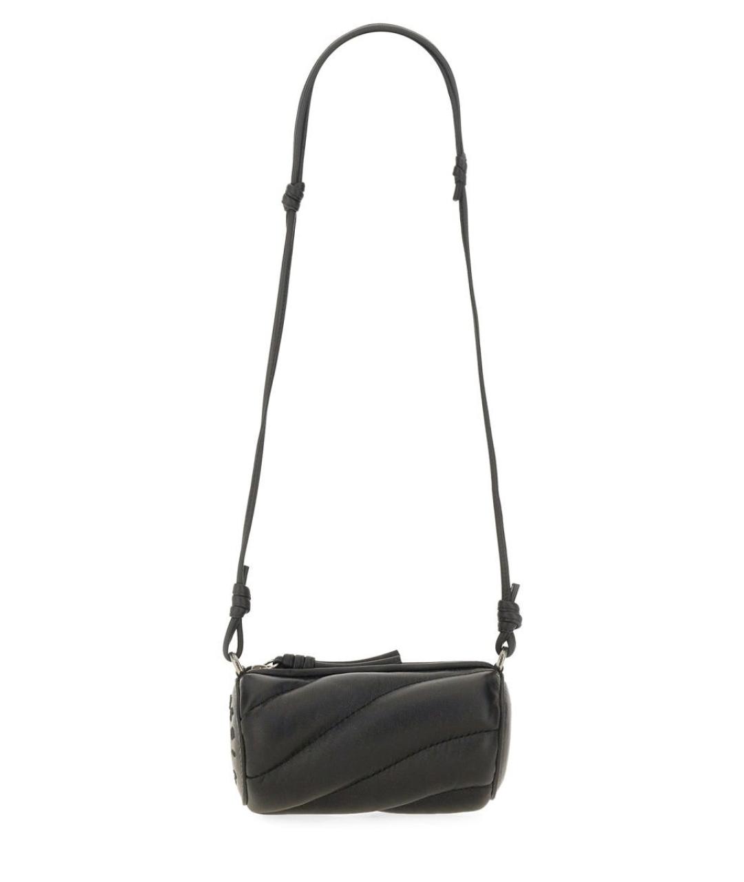 FIORUCCI Черная кожаная сумка через плечо, фото 1