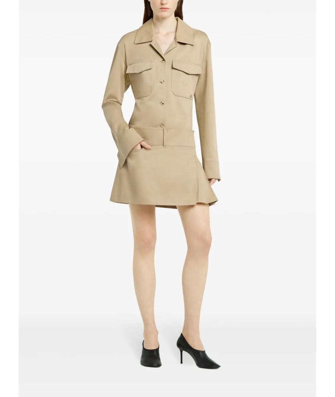 COURREGES Бежевая полиэстеровая рубашка, фото 3