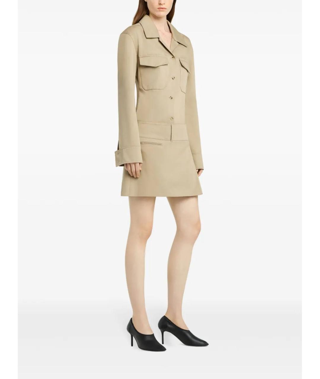 COURREGES Бежевая полиэстеровая рубашка, фото 4