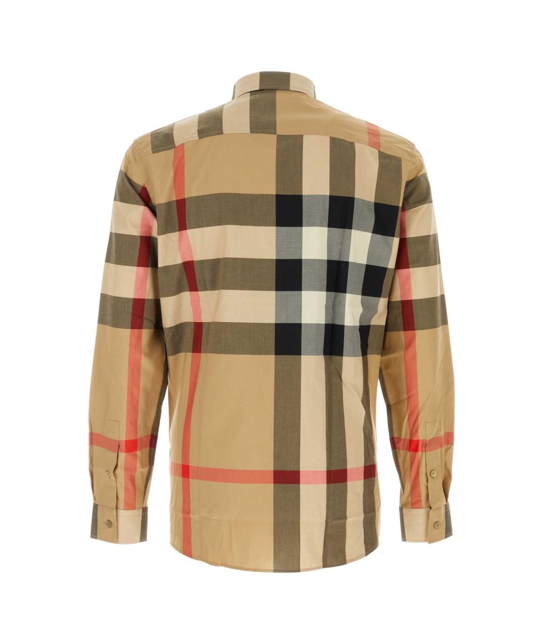 BURBERRY Бежевая хлопковая кэжуал рубашка, фото 2