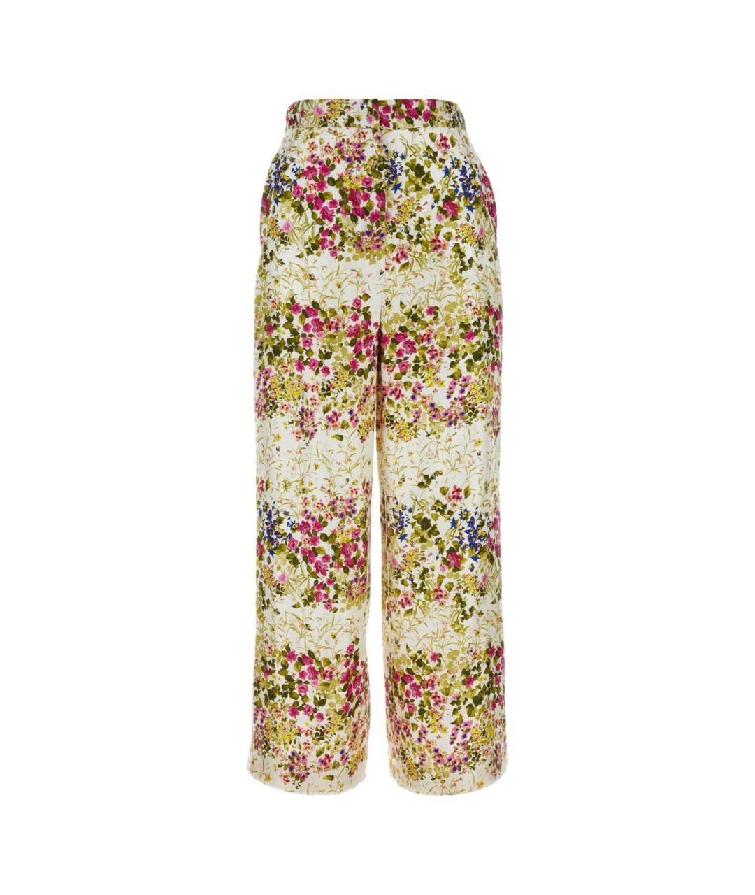 MAX MARA STUDIO Мульти шелковые прямые брюки, фото 1